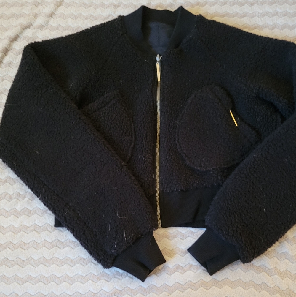 Whitney x Gymshark reversible bomber